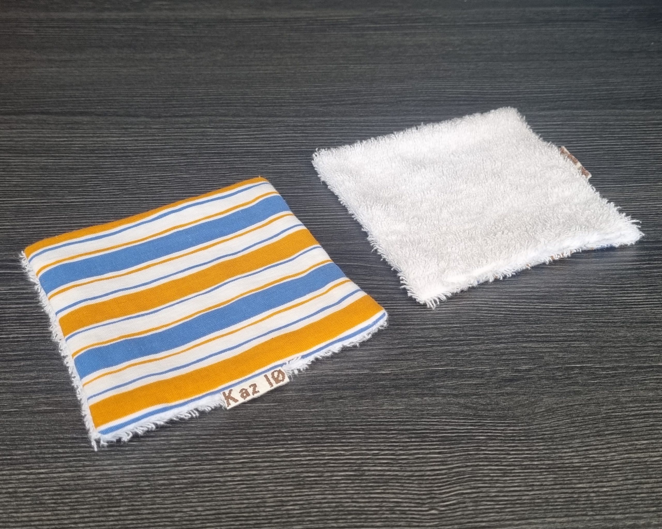 Distributeur rayures oranges et bleues – Image 4